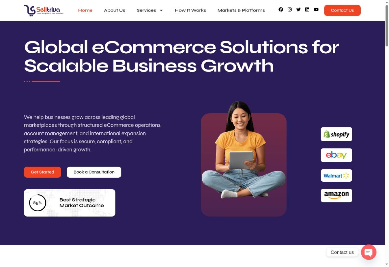 Selltriva website project by Netca Solutions