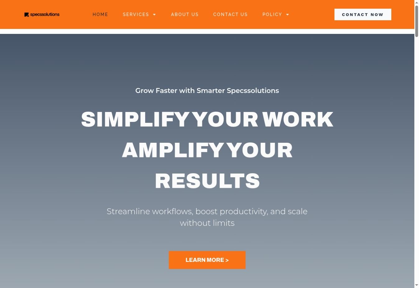 SpecsSolutions website project by Netca Solutions